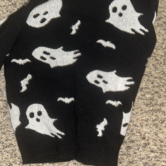 Merce & Me Ghost & Bat Halloween Cardigan Girls 6/7 absolute gorgeous must have! - Picture 4 of 4